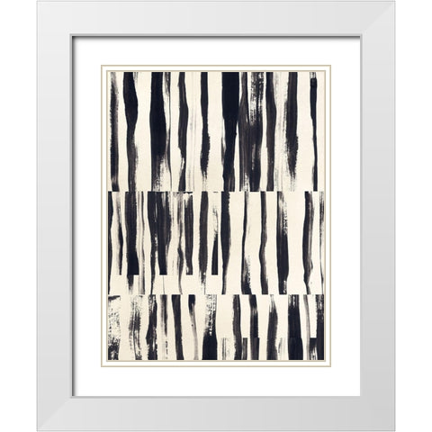 Minor Key II White Modern Wood Framed Art Print with Double Matting by Vess, June Erica