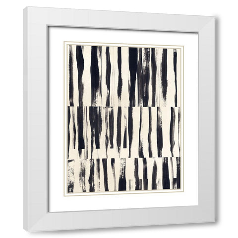 Minor Key II White Modern Wood Framed Art Print with Double Matting by Vess, June Erica