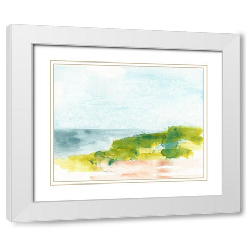 Spring Shoals I White Modern Wood Framed Art Print with Double Matting by Vess, June Erica