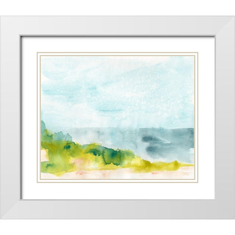 Spring Shoals II White Modern Wood Framed Art Print with Double Matting by Vess, June Erica