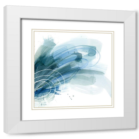 Cresting I White Modern Wood Framed Art Print with Double Matting by Popp, Grace