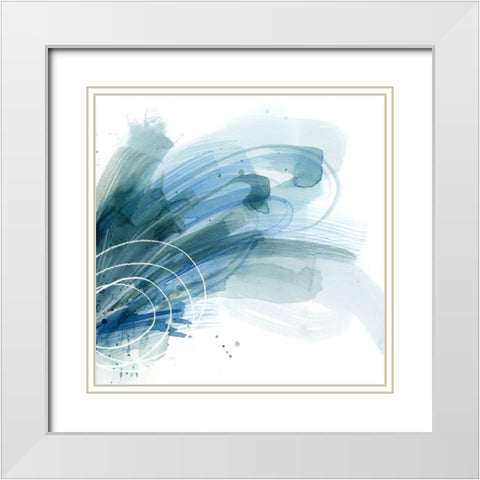Cresting I White Modern Wood Framed Art Print with Double Matting by Popp, Grace