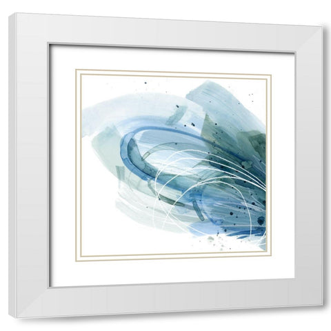 Cresting II White Modern Wood Framed Art Print with Double Matting by Popp, Grace