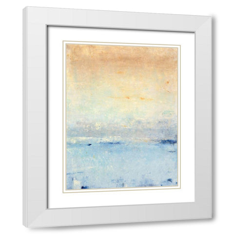 Inlet at Sunrise I White Modern Wood Framed Art Print with Double Matting by OToole, Tim