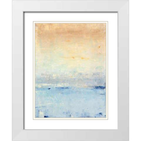 Inlet at Sunrise I White Modern Wood Framed Art Print with Double Matting by OToole, Tim