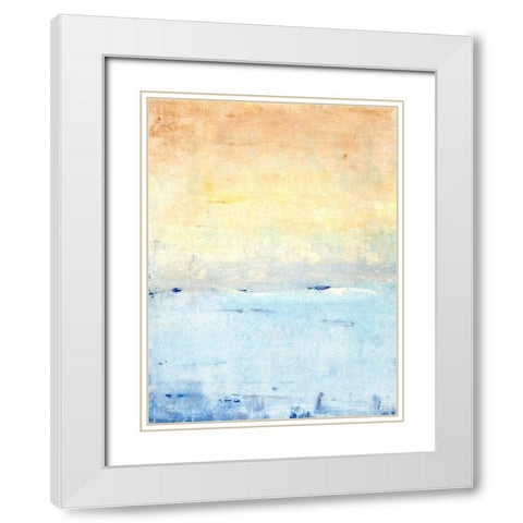 Inlet at Sunrise II White Modern Wood Framed Art Print with Double Matting by OToole, Tim