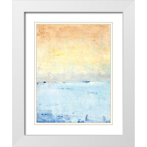 Inlet at Sunrise II White Modern Wood Framed Art Print with Double Matting by OToole, Tim