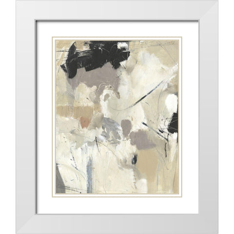 Scattered Remnants I White Modern Wood Framed Art Print with Double Matting by OToole, Tim