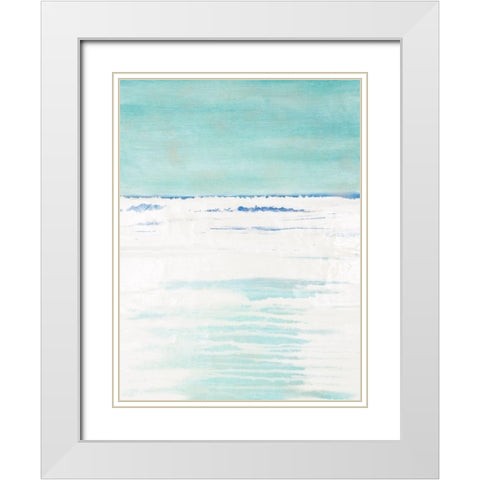 Outer Banks I White Modern Wood Framed Art Print with Double Matting by Lam, Vanna