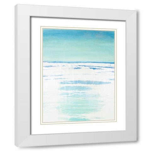 Outer Banks II White Modern Wood Framed Art Print with Double Matting by Lam, Vanna