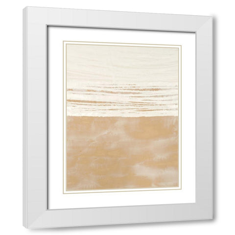 Sillicates I White Modern Wood Framed Art Print with Double Matting by Lam, Vanna
