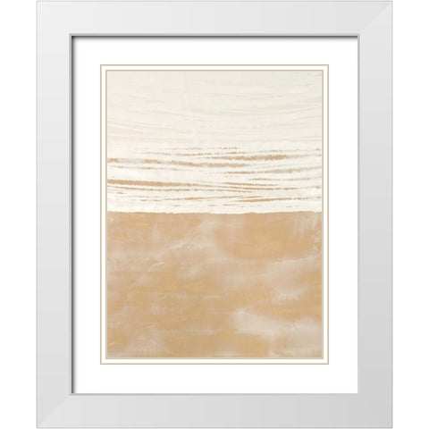 Sillicates I White Modern Wood Framed Art Print with Double Matting by Lam, Vanna