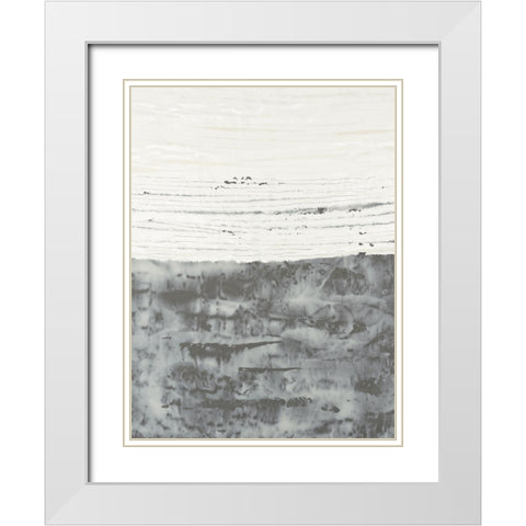 Sillicates II White Modern Wood Framed Art Print with Double Matting by Lam, Vanna