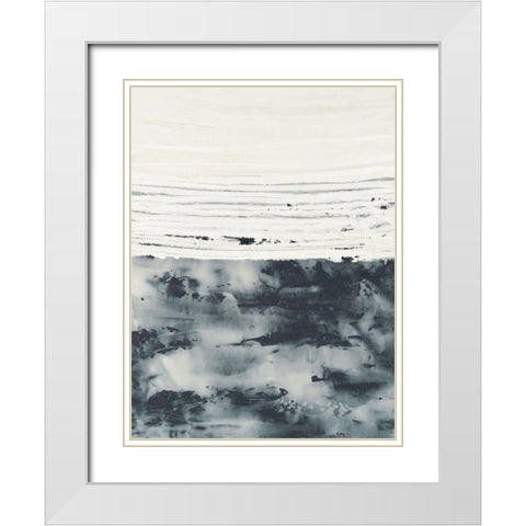 Sillicates IV White Modern Wood Framed Art Print with Double Matting by Lam, Vanna