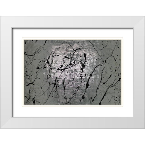 Rumination White Modern Wood Framed Art Print with Double Matting by Willett, Michael