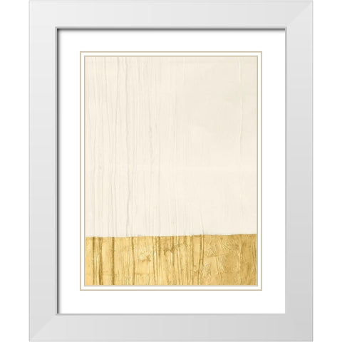 Verticalis White Modern Wood Framed Art Print with Double Matting by Stramel, Renee W.