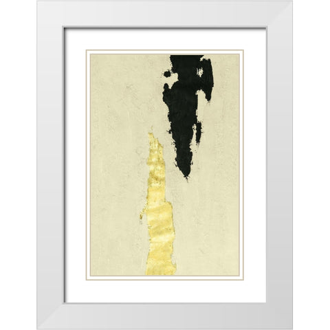 Twin Canyons I White Modern Wood Framed Art Print with Double Matting by Willett, Michael