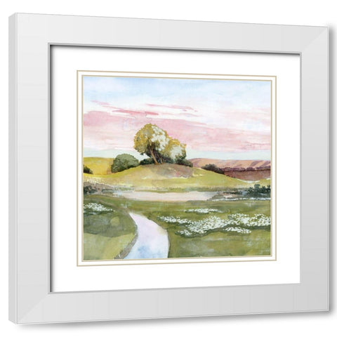 Eastern Light I White Modern Wood Framed Art Print with Double Matting by Popp, Grace