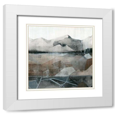 Valley Stormscape I White Modern Wood Framed Art Print with Double Matting by Popp, Grace