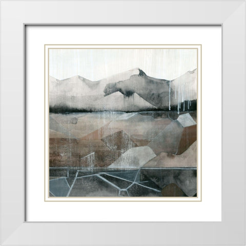 Valley Stormscape I White Modern Wood Framed Art Print with Double Matting by Popp, Grace