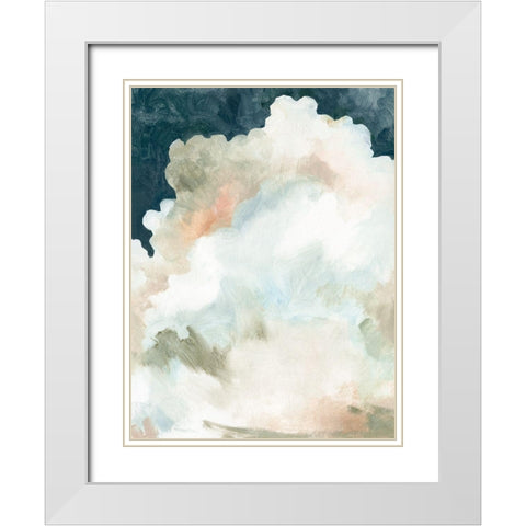 Dark Cumulus I White Modern Wood Framed Art Print with Double Matting by Caroline, Emma
