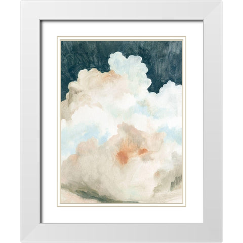 Dark Cumulus II White Modern Wood Framed Art Print with Double Matting by Caroline, Emma