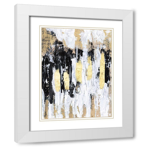 Gilded Compendium White Modern Wood Framed Art Print with Double Matting by Stramel, Renee W.