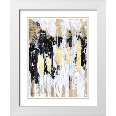 Gilded Compendium White Modern Wood Framed Art Print with Double Matting by Stramel, Renee W.