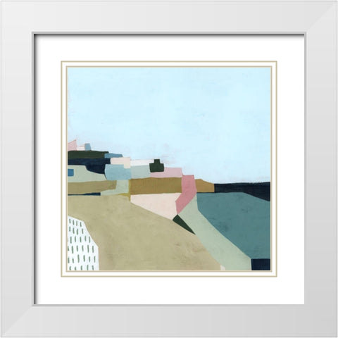 Hillside Revelry I White Modern Wood Framed Art Print with Double Matting by Popp, Grace