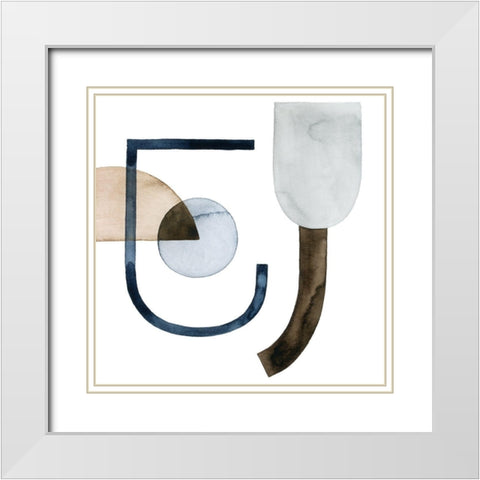 Moving Pieces VI White Modern Wood Framed Art Print with Double Matting by Popp, Grace