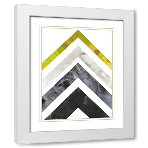 Geo Mobile I White Modern Wood Framed Art Print with Double Matting by Vess, June Erica