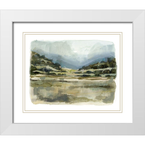 Sugar Valley I White Modern Wood Framed Art Print with Double Matting by Barnes, Victoria