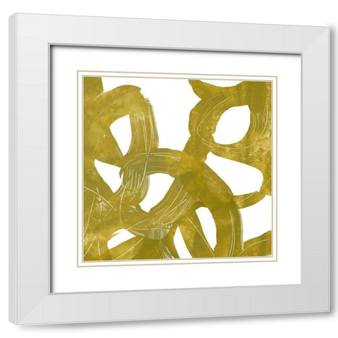 Olive Helix VIII White Modern Wood Framed Art Print with Double Matting by Vess, June Erica
