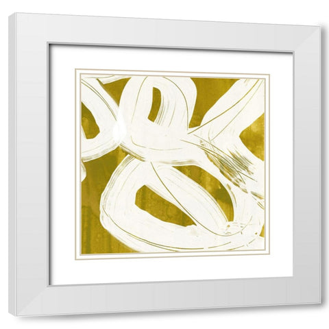 Olive Helix IX White Modern Wood Framed Art Print with Double Matting by Vess, June Erica