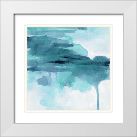 Ocean Cloud II White Modern Wood Framed Art Print with Double Matting by Vess, June Erica