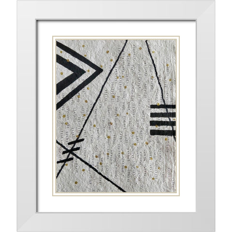 Road Signs White Modern Wood Framed Art Print with Double Matting by Arbel, Lori