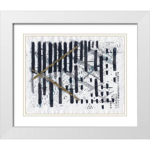 Golden Angle White Modern Wood Framed Art Print with Double Matting by Arbel, Lori
