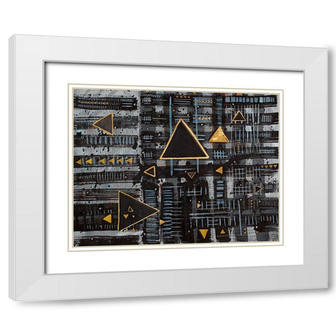 Intersection White Modern Wood Framed Art Print with Double Matting by Arbel, Lori