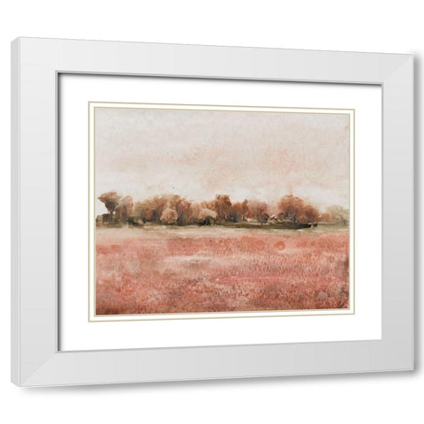 Red Soil I White Modern Wood Framed Art Print with Double Matting by OToole, Tim