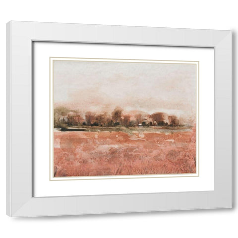 Red Soil II White Modern Wood Framed Art Print with Double Matting by OToole, Tim