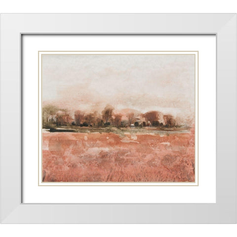 Red Soil II White Modern Wood Framed Art Print with Double Matting by OToole, Tim