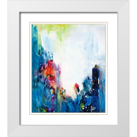 Silent Dreams II White Modern Wood Framed Art Print with Double Matting by Combs, Joyce