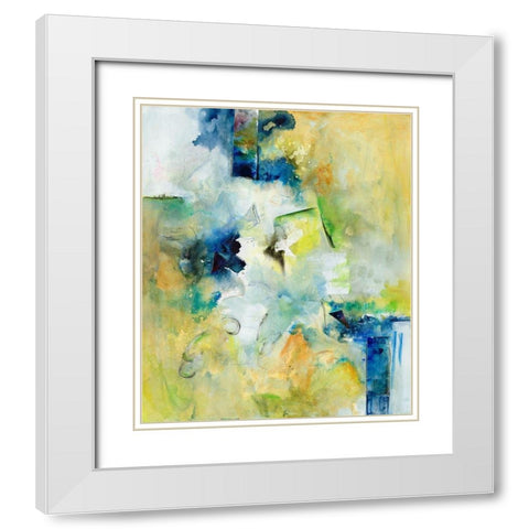Starlings I White Modern Wood Framed Art Print with Double Matting by Combs, Joyce