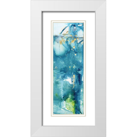 Cool Thoughts I White Modern Wood Framed Art Print with Double Matting by Combs, Joyce