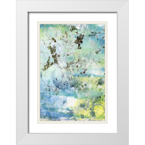 Coral Haze II White Modern Wood Framed Art Print with Double Matting by Combs, Joyce