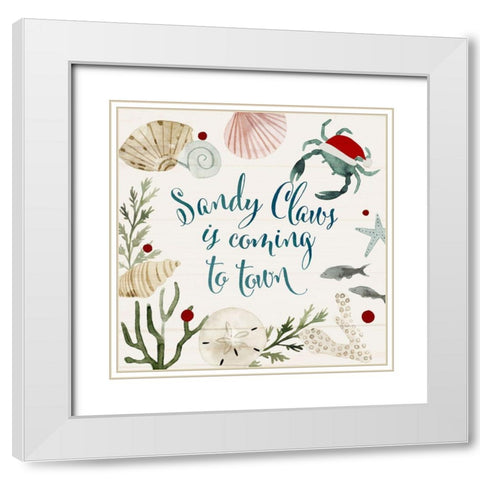 Sun-kissed Christmas III White Modern Wood Framed Art Print with Double Matting by Barnes, Victoria