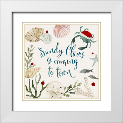 Sun-kissed Christmas III White Modern Wood Framed Art Print with Double Matting by Barnes, Victoria