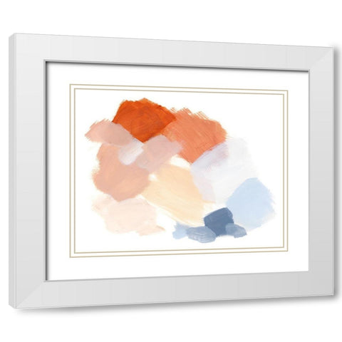 Palette Swatch II White Modern Wood Framed Art Print with Double Matting by Barnes, Victoria