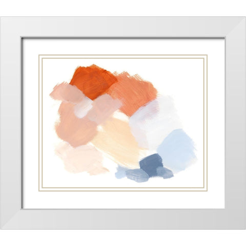 Palette Swatch II White Modern Wood Framed Art Print with Double Matting by Barnes, Victoria