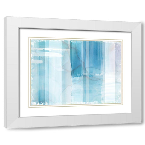 Portico I White Modern Wood Framed Art Print with Double Matting by Naskrent, Delores